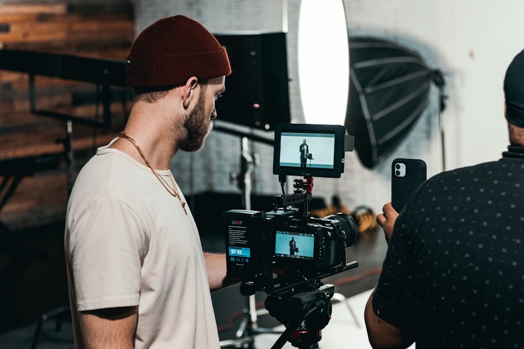filmmaker directing on set