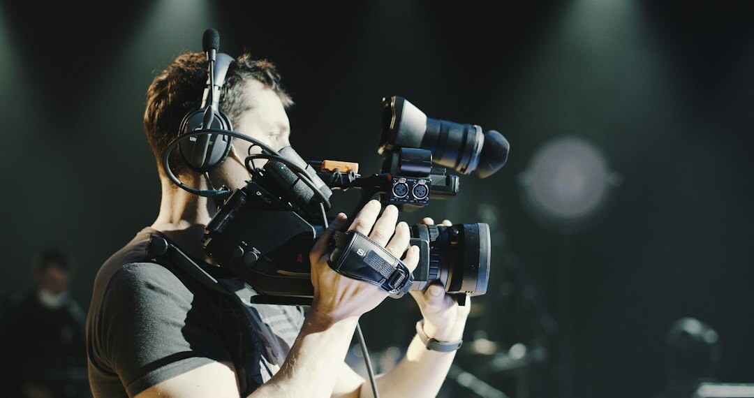 cinema camera on set