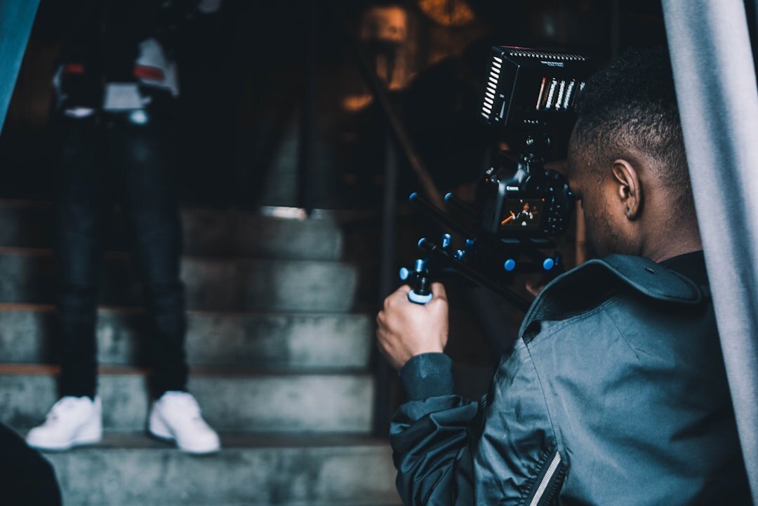 videographer holding camera